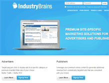 Tablet Screenshot of industrybrains.com